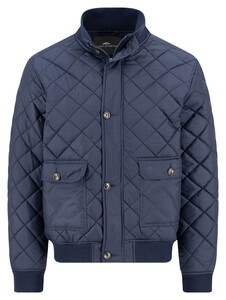 Fynch-Hatton Classic Quilted Diamond Check Blouson Dark Navy