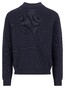 Fynch-Hatton College Collar Boiled Wool Blend Two-Way Zip Vest Navy