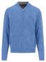 Fynch-Hatton College Collar Mélange Merino Cashmere Cardigan Crystal Blue