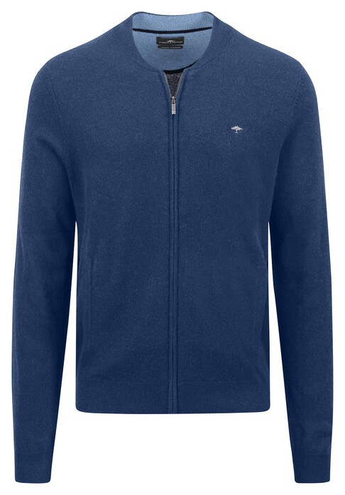 Fynch-Hatton College Collar Merino Cashmere Vest Night