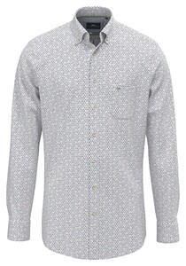 Fynch-Hatton Colorful Fantasy Pattern Button Down Shirt Berry-Multi