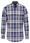 Fynch-Hatton Colorful Multi Check Button-Down Overhemd Misty Blue-Multi