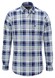 Fynch-Hatton Colorful Multi Check Button-Down Overhemd Navy-Blauw