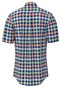 Fynch-Hatton Colorful Multi Check Short Sleeve Button-Down Overhemd Sunny Orange-Multi