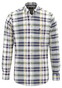 Fynch-Hatton Colorful Multi Check Superfine Cotton Overhemd Aubergine