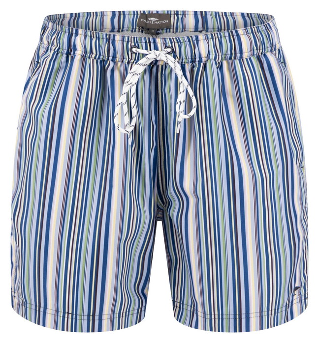 Fynch-Hatton Colorful Stripes Swim Short Pale Yellow-Multi