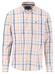 Fynch-Hatton Combi Check Button-Down Overhemd Sunny Orange