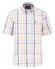 Fynch-Hatton Combi Check Button-Down Overhemd Sunny Orange