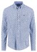 Fynch-Hatton Combi Pattern Button-Down Overhemd Deep Merlot-Blue
