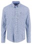 Fynch-Hatton Combi Pattern Button-Down Overhemd Deep Merlot-Blue