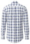 Fynch-Hatton Cotton Poplin 3D Multi Check Overhemd Harbor Blue