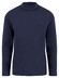 Fynch-Hatton Cotton Rollneck Interlock Long Sleeve T-Shirt Navy