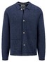 Fynch-Hatton Cotton Wool Knit Large Buttons Vest Navy