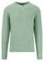 Fynch-Hatton Crew Neck Cotton Knit Slub Trui Turf Green