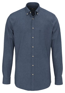 Fynch-Hatton Denim Button-Down Shirt Misty Blue