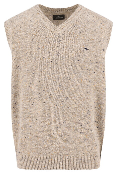 Fynch-Hatton Donegal Knit V-Neck Slip-Over Winter White