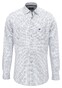 Fynch-Hatton Dot Square Fantasy Pattern Button-Down Overhemd Wit