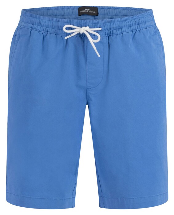 Fynch-Hatton Drawstring Uni Color Pull-On Bermuda Crystal Blue
