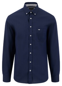 Fynch-Hatton Essential Dobby Button-Down Shirt Navy