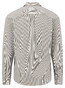Fynch-Hatton Essential Fine Stripe Button-Down Overhemd Donker Khaki