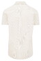 Fynch-Hatton Essential Fine Stripe Short Sleeve Premium Cotton Overhemd Pistache