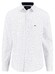 Fynch-Hatton Essential Mini Pattern Kent Collar Overhemd Navy