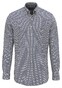 Fynch-Hatton Fancy Pattern Poplin Button-Down Overhemd Misty Blue