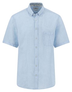 Fynch-Hatton Faux-Uni Linen Cotton Button-Down Shirt Summer Breeze