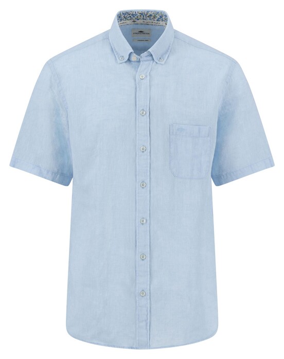 Fynch-Hatton Faux-Uni Linnen Cotton Button-Down Overhemd Summer Breeze