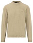 Fynch-Hatton Faux-Uni Subtle Detail O-Neck Slub Cotton Trui Pistache