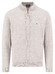 Fynch-Hatton Faux-Uni Subtle Texture Stand-Up Collar Cardigan Light Taupe