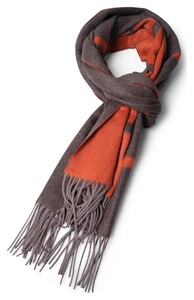 Fynch-Hatton FH Brand Name Scarf Dark Grey