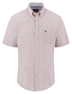 Fynch-Hatton Fine Minimal Pattern Overhemd Magnolia