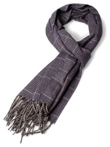 Fynch-Hatton Fine Multi Stripe Check Sjaal Navy