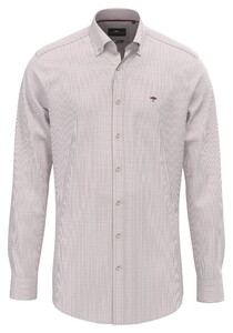 Fynch-Hatton Fine Oxford Stripe Button-Down Overhemd Berry