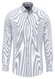 Fynch-Hatton Fine Oxford Stripe Button-Down Overhemd Crystal Blue