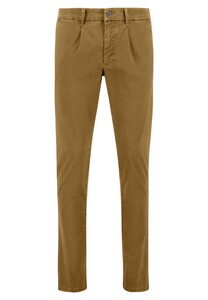 Fynch-Hatton Fine Printed Structure Chino Broek Camel