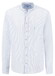 Fynch-Hatton Fine Striped Linnen Stand-Up Collar Overhemd Summer Breeze