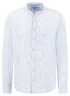 Fynch-Hatton Fine Striped Linnen Stand-Up Collar Overhemd Summer Breeze