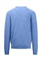Fynch-Hatton Fine Structure Cotton O-Neck Trui Crystal Blue