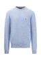 Fynch-Hatton Fine Structure Cotton O-Neck Trui Summer Breeze