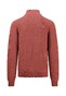 Fynch-Hatton Fine Structure Cotton Troyer-Zip Trui Orient Red