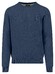 Fynch-Hatton Fine Texture O-Neck Cotton Trui Night