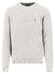 Fynch-Hatton Fine Texture O-Neck Cotton Trui Winter White