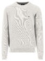 Fynch-Hatton Fine Texture O-Neck Cotton Trui Winter White