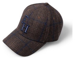 Fynch-Hatton Flanel Check Cap Tobacco