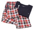 Fynch-Hatton Flanel Lounge Set Nachtmode Garnet Red