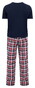 Fynch-Hatton Flanel Lounge Set Nachtmode Garnet Red