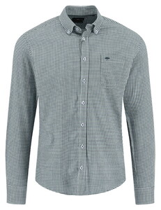 Fynch-Hatton Flanel Vichy Check Overhemd Dark Ivy