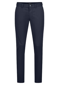 Fynch-Hatton Flat-Front Stretch Chino Broek Dark Navy